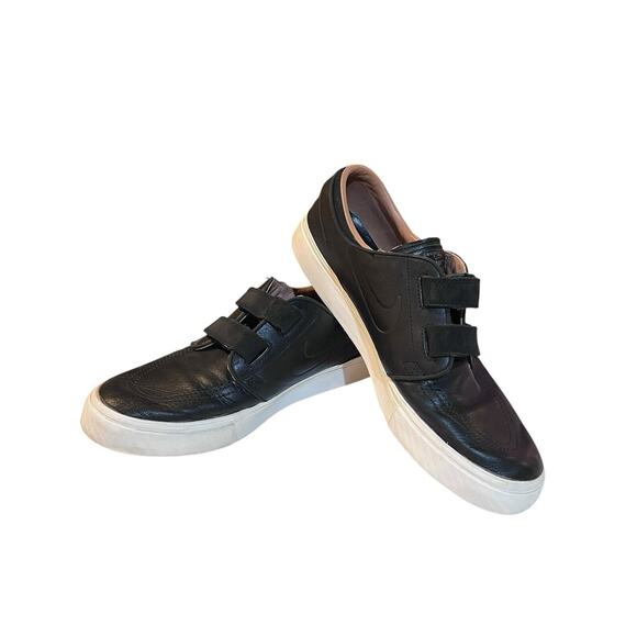 9.5 Rare Nike SB Zoom Janoski AC dunk 705405-002 Triple Black Leather Shoes Skat main image 14
